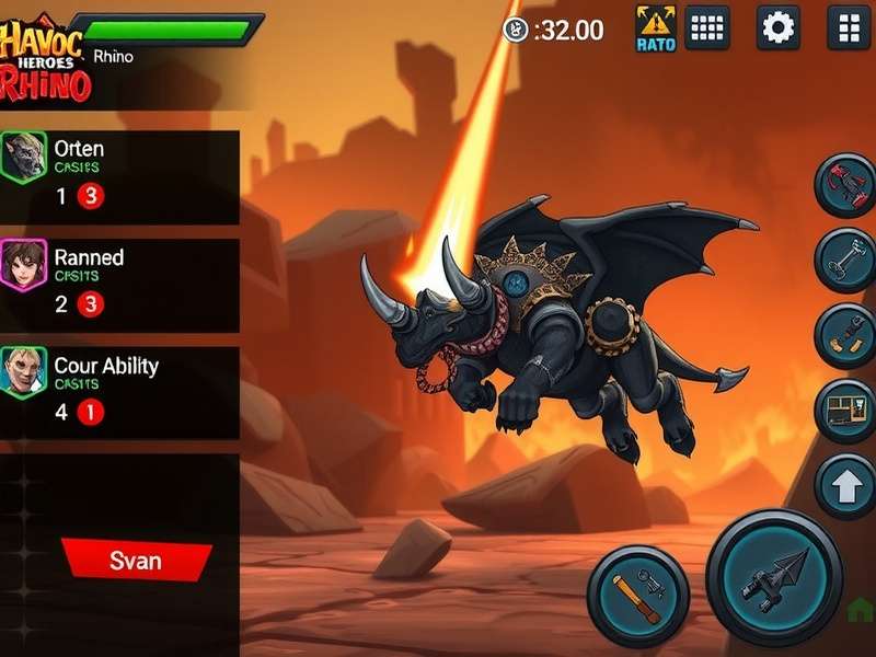 Havoc Heroes Rhino - Spectacular Character Abilities Havoc Heroes Rhino character ability showcase