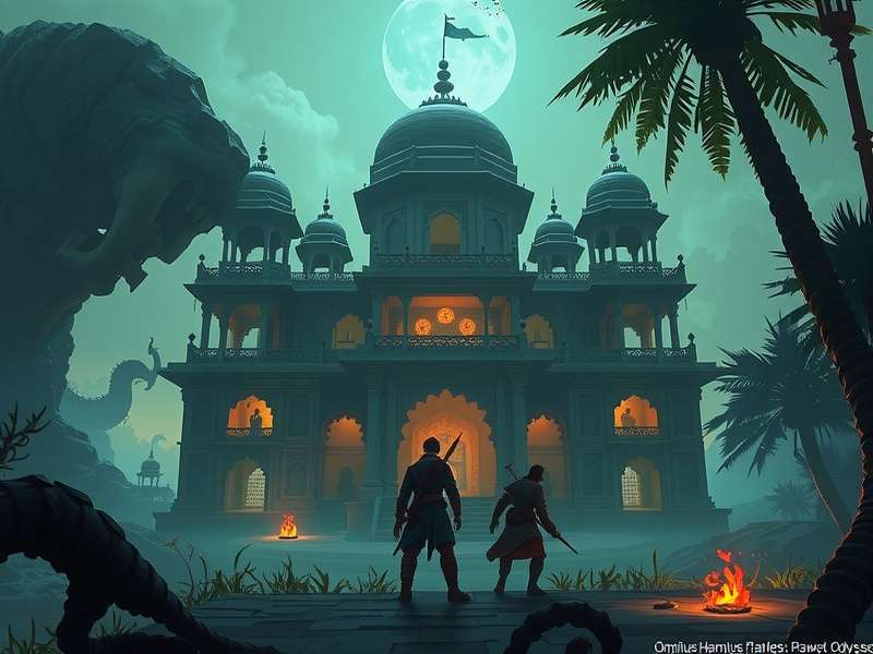 Gameplay Example - Puzzle Solving Ominous Hamlet Odyssey gameplay screenshot showing puzzle mechanics