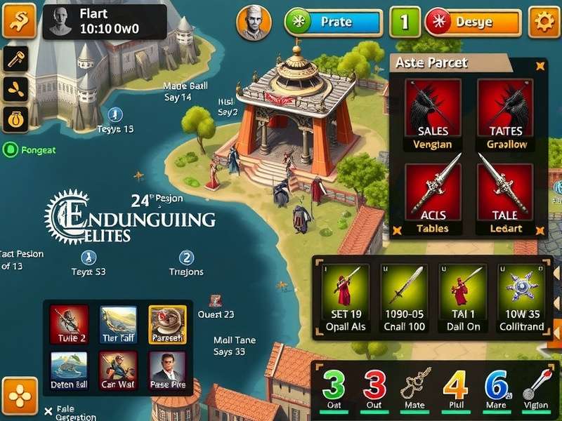 Enduring Elites Combat Strategy Interface Enduring Elites combat interface showing unit formations