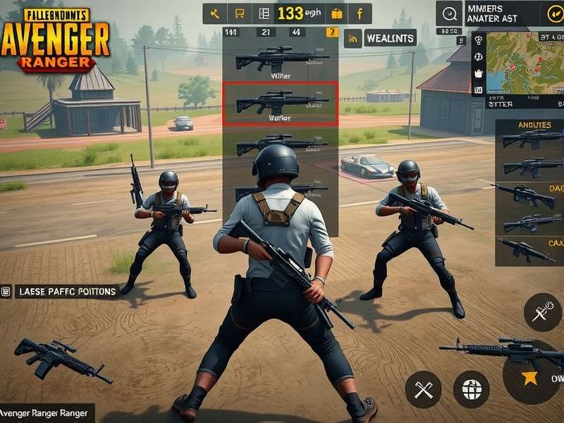PUBG Avenger Ranger Weapon Customization PUBG Avenger Ranger weapon customization interface