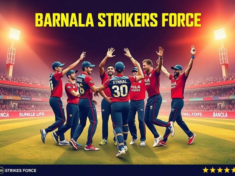Barnala Strikers Force Championship Celebration Barnala Strikers Force team celebrating victory