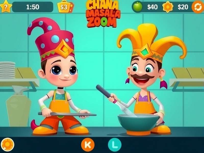 Chana Masala Zoom Virtual Kitchen Chana Masala Zoom Game Interface