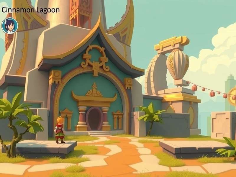 Cinnamon Lagoon Legend Environment Design Cinnamon Lagoon Legend environment showing detailed temple architecture