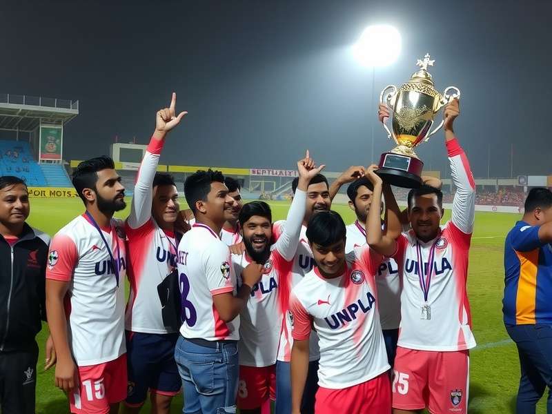 Uppal United Champion League Trophy Ceremony Uppal United Champion League trophy presentation ceremony