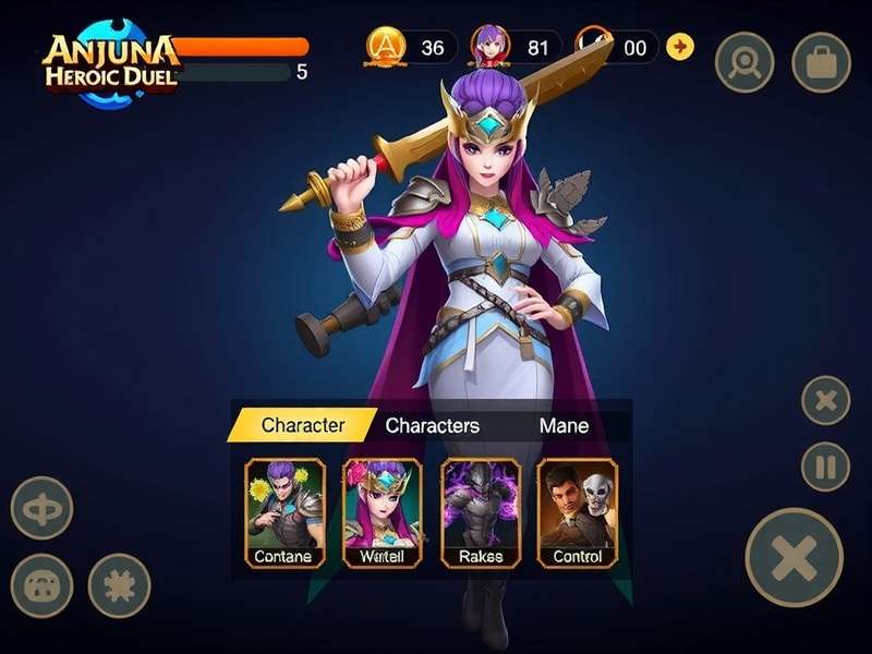 Anjuna Heroic Duel - Intuitive Touch Controls Anjuna Heroic Duel Control Layout