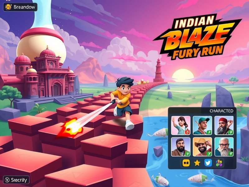 Indian Blaze Fury Run Game Environments Indian Blaze Fury Run diverse environments showcasing Indian cultural locations
