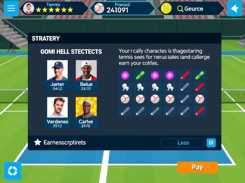 Strategic court positioning in Tennis Clash Rally Champion Tennis Clash Rally Champion strategy diagram