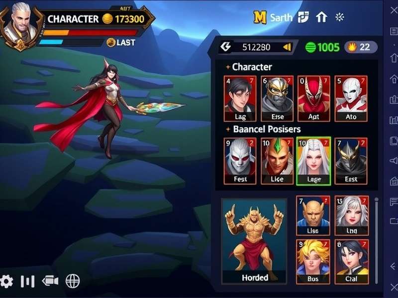 Character Progression in Panjim Power Legend Panjim Power Legend progression system showing character upgrade interface