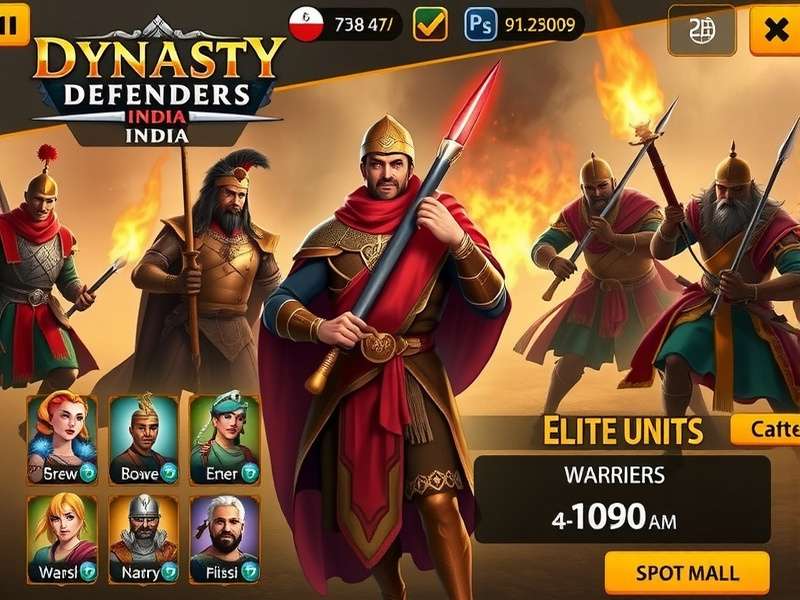 Dynasty Defenders India Character Roster Dynasty Defenders India character roster showing diverse warrior types