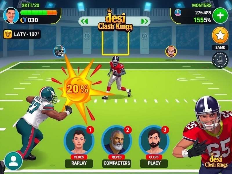 Advanced Defensive Formations in Desi NFL Clash Kings Desi NFL Clash Kings defensive strategy interface