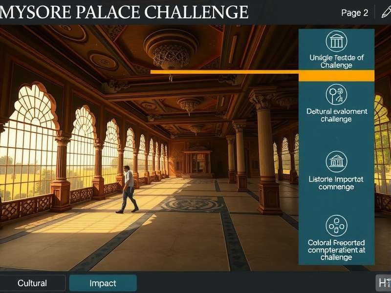 Cultural Impact of Mysore Palace Challenge Cultural impact infographic of Mysore Palace Challenge