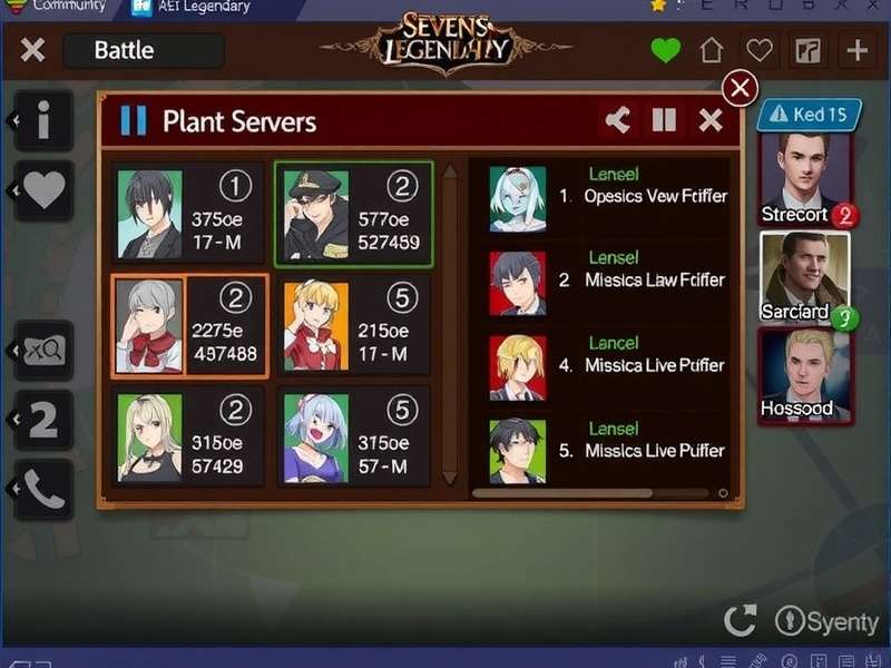 Sevens Legendary Character Selection Screen Sevens Legendary Character Selection Screen