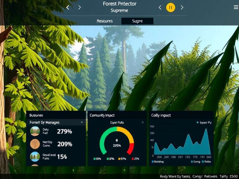 Game Resource Management Screen Forest Protector Supreme resource management interface