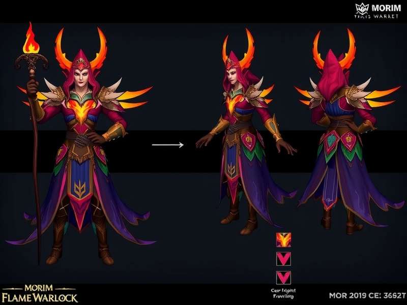 Extensive Character Customization in Morjim Flame Warlock Morjim Flame Warlock character customization options