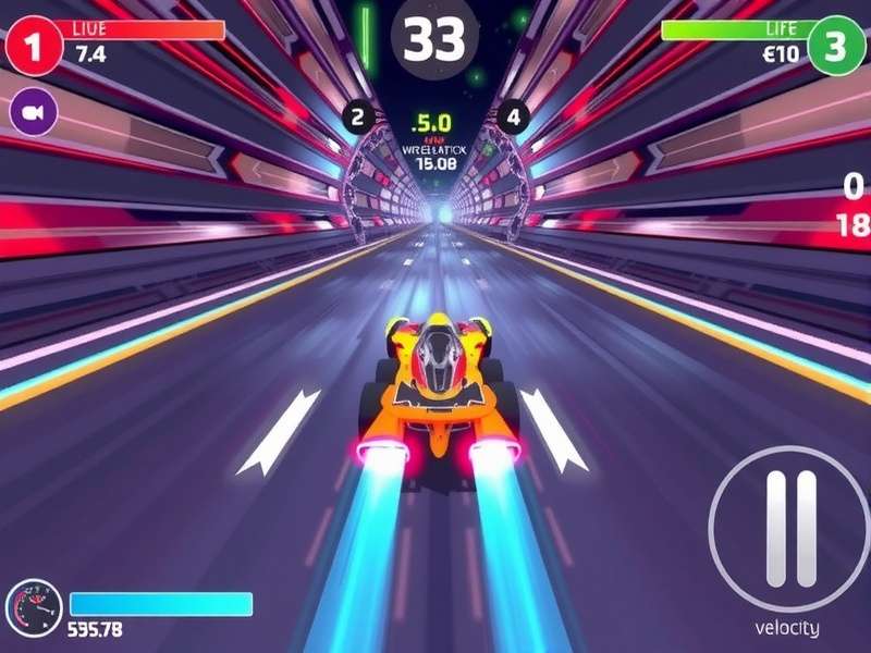 Papri Velocity Victory Gameplay Papri Velocity Victory gameplay screenshot showing high-speed racing action