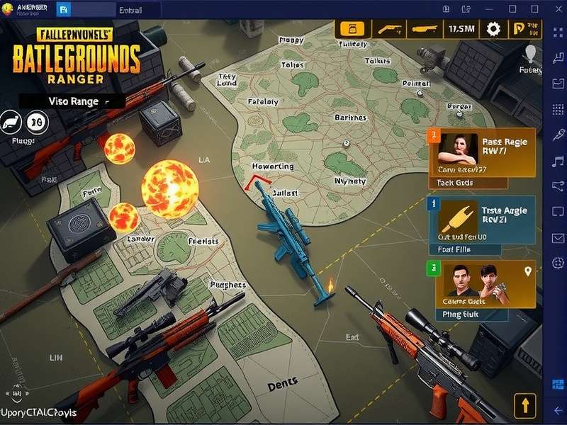 PUBG Avenger Ranger Intense Combat PUBG Avenger Ranger gameplay screenshot showing intense combat