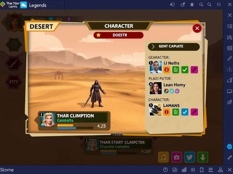 Thar Storm Legends Character Selection Thar Storm Legends character selection screen
