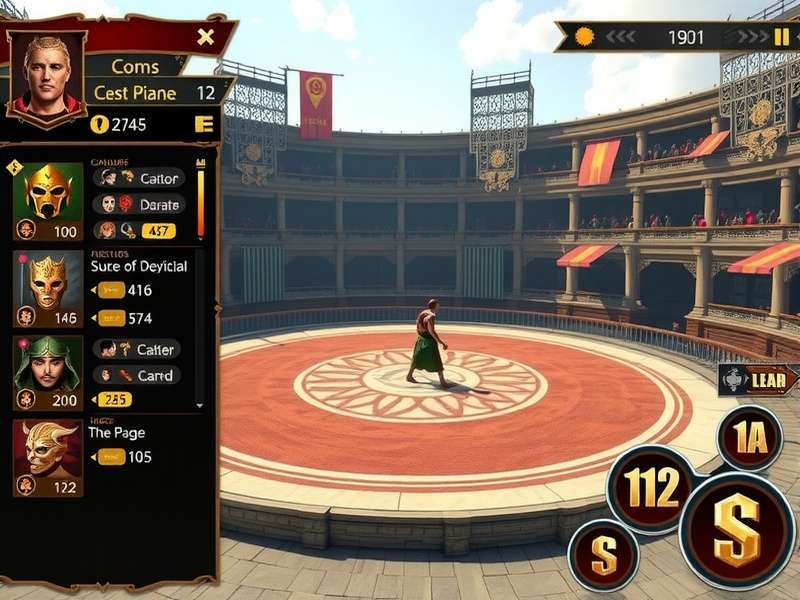 Gladiator Champion character selection screen