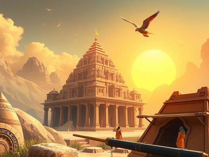 Explore the magnificent Konark Temple in Sun Odyssey Sun Odyssey Konark Temple gameplay showing ancient Indian architecture