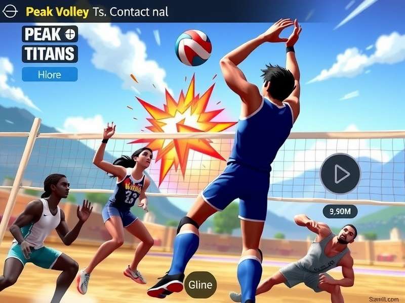 Game Controls and Interface Peak Volley Titans control interface and gameplay mechanics