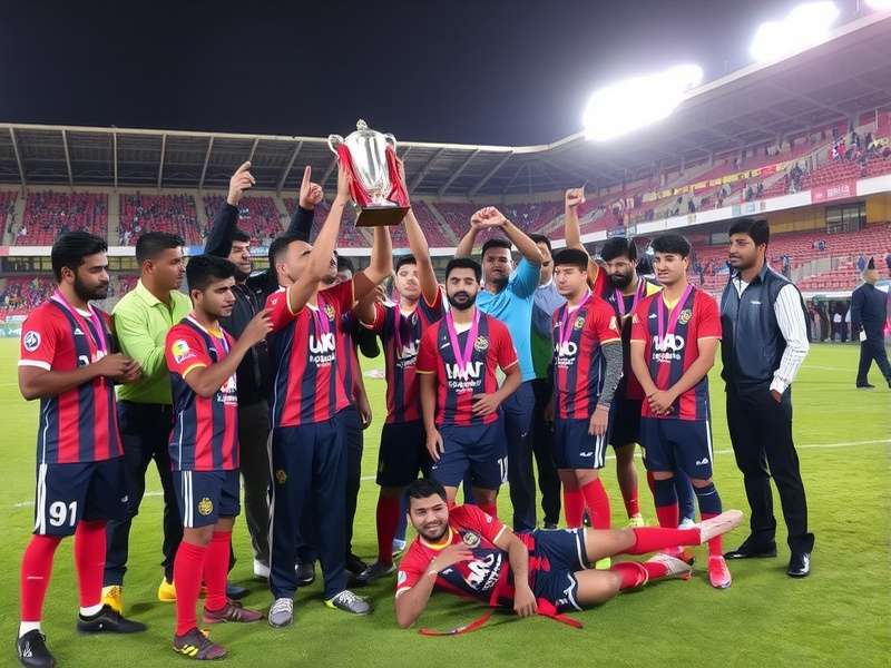 Uppal United Champion League Winning Moment Team celebrations after winning Uppal United Champion League