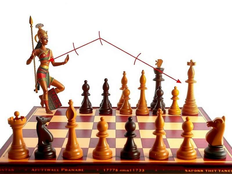 Chess Tactics in Action Chess position demonstrating tactical combinations