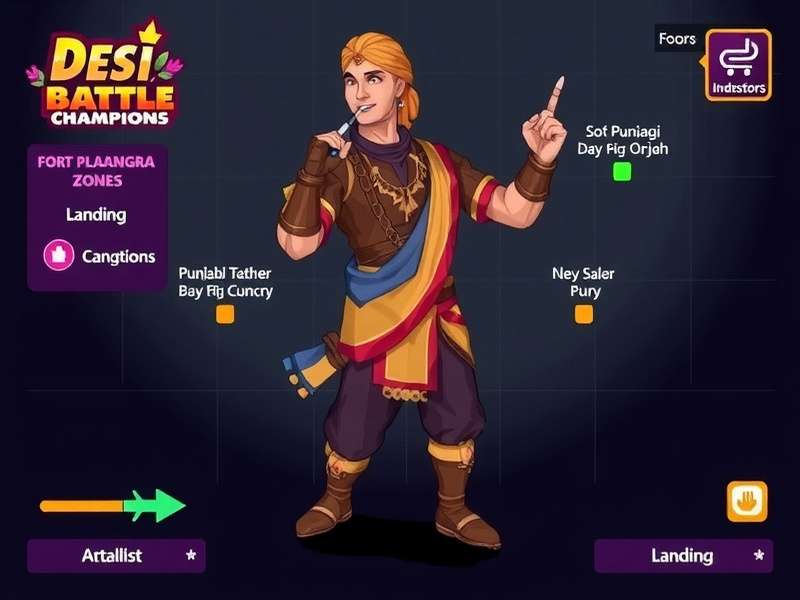 Desi Battle Champions - Strategic Gameplay Desi Battle Champions strategy map showing optimal landing zones