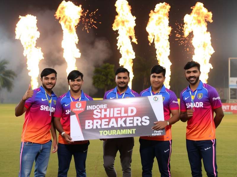 Indore Shield Breakers Championship Win Indore Shield Breakers tournament victory celebration
